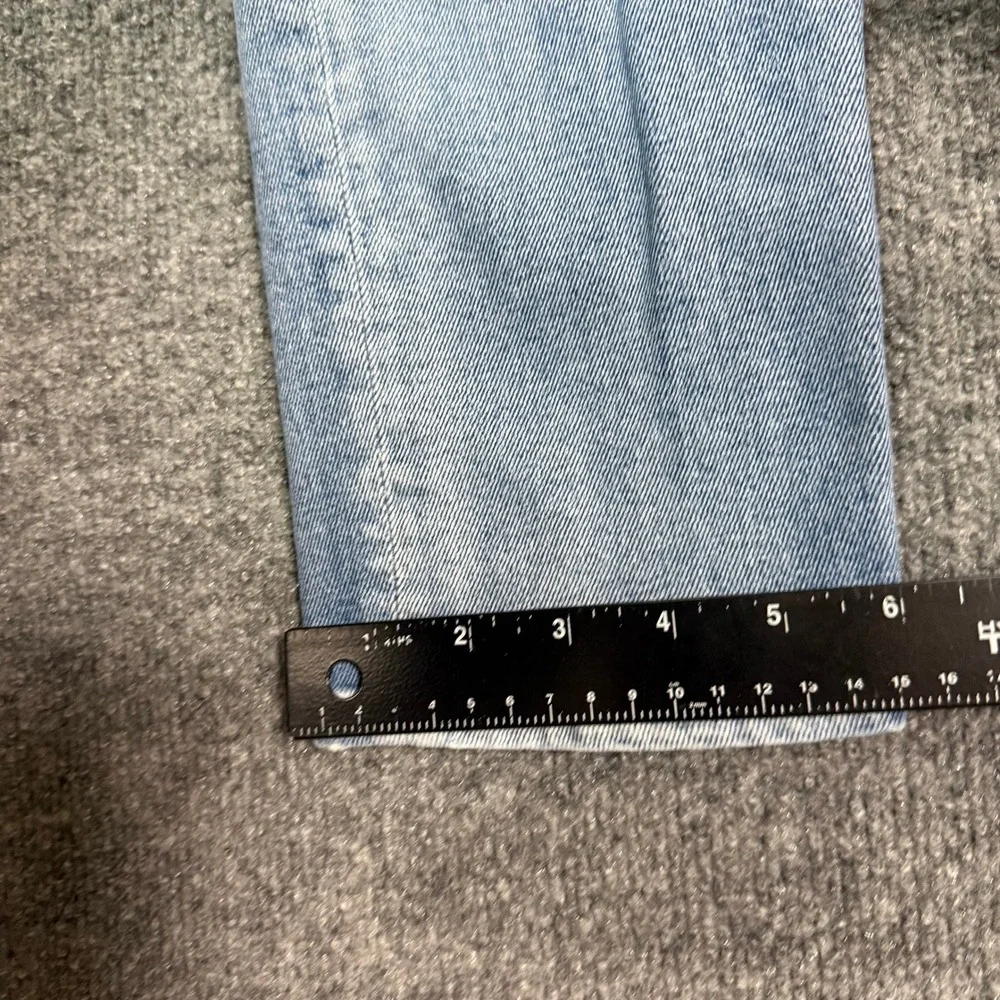 Current/Elliott Skinny Jeans Womens 31 Light Blue High Rise Distressed Knee